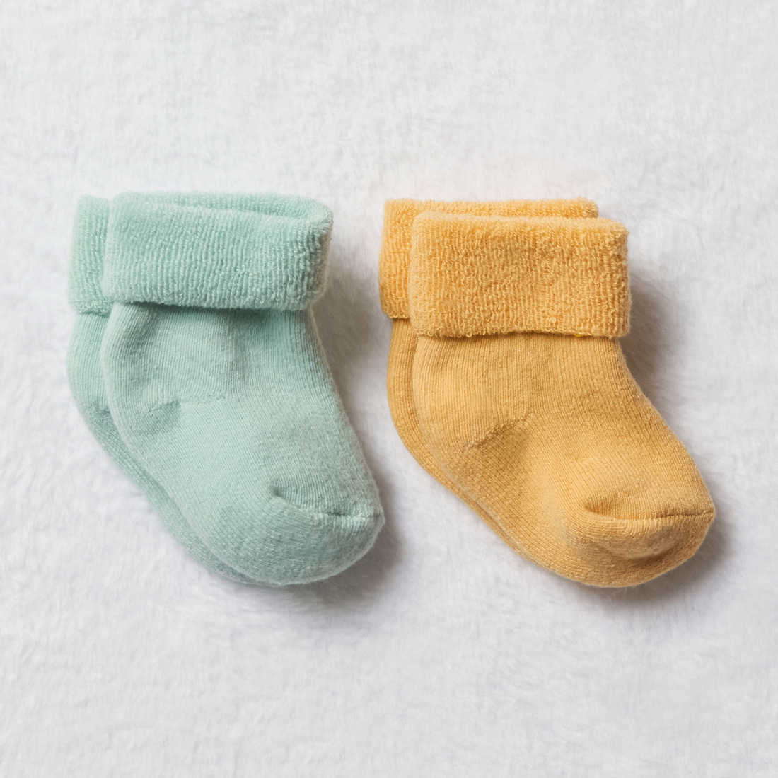 2PK NB SOCKS GEN N OCHRE-NEW BORN-OCHRE-NEW BORN