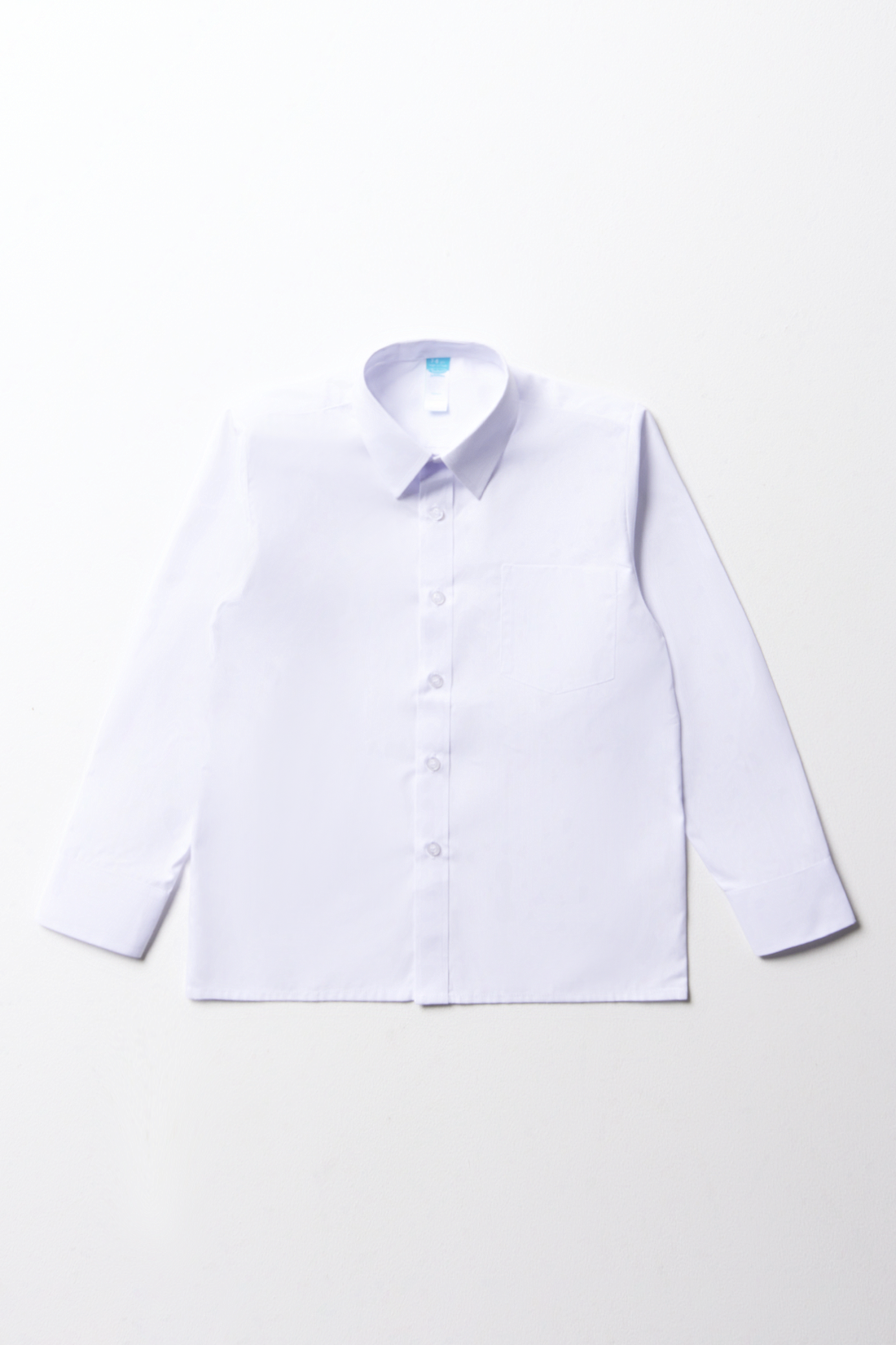 BOYS LONG SLEEVE COLLAR SHIRT WHITE TOUGHEES-WHITE-XL