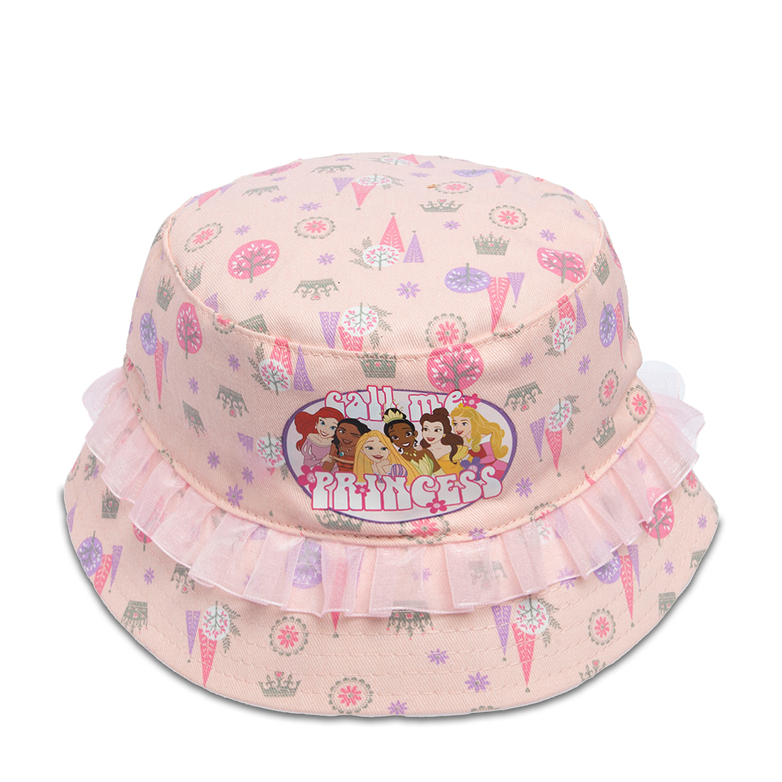 PG Bucket hat retro princess pink-LIGHT PINK-52 CM