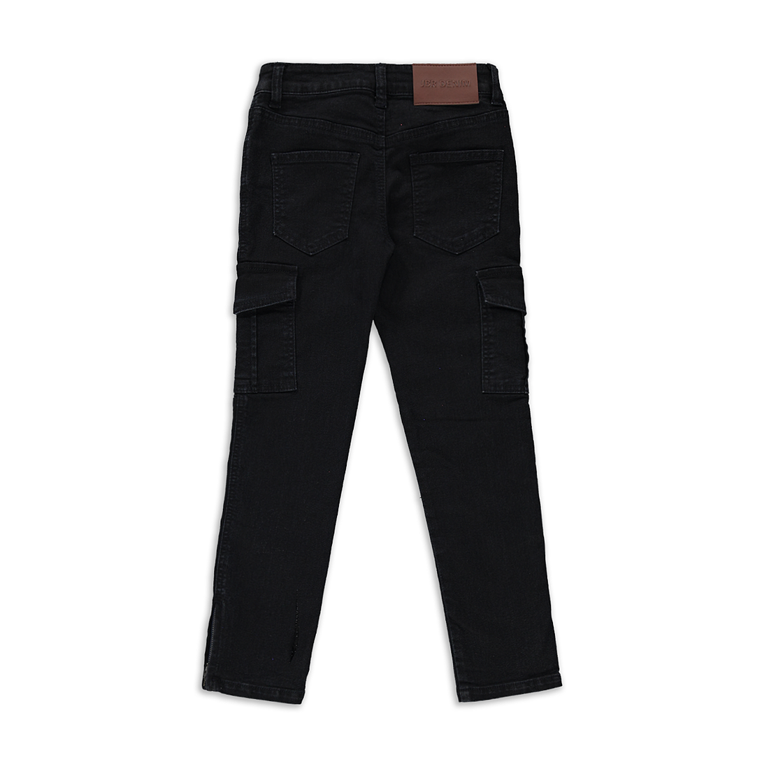 Cargo trouser styled denim indigo-INDIGO-9-10 YRS