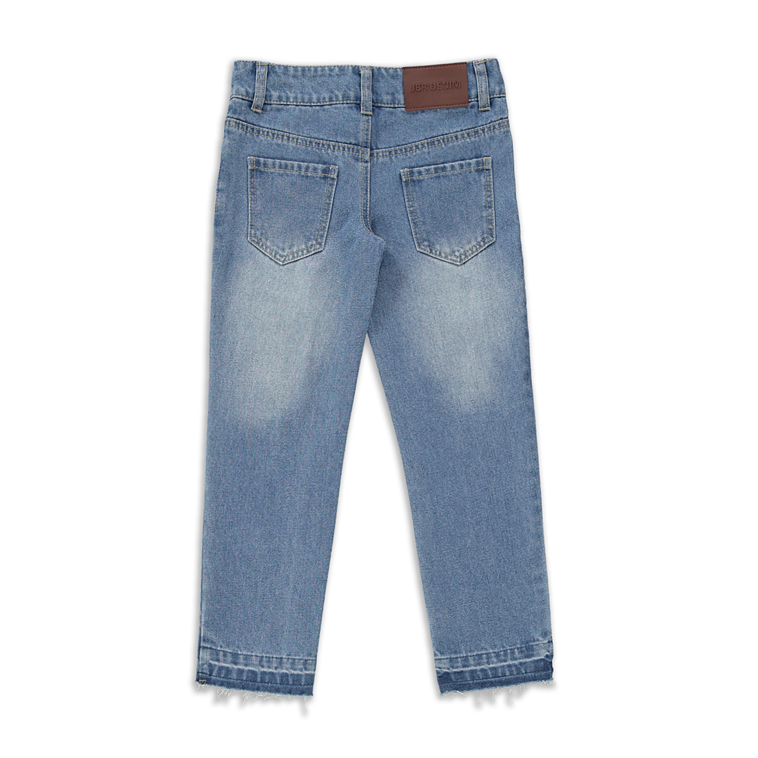 Ripped slim trouser styled denim mid blue-MID BLUE-9-10 YRS