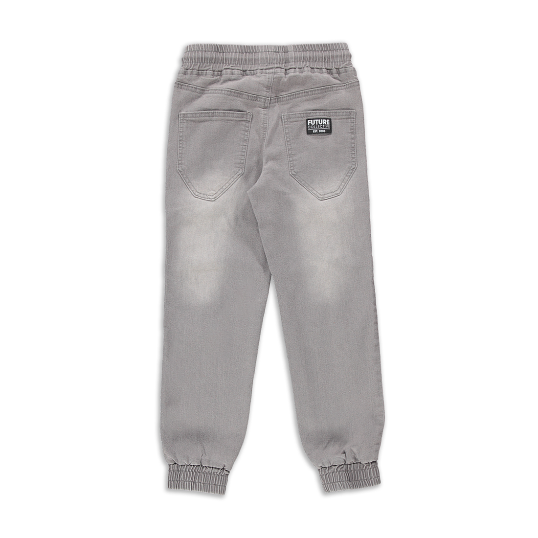 Ripped jogger trouser styled denim grey-GREY-9-10 YRS