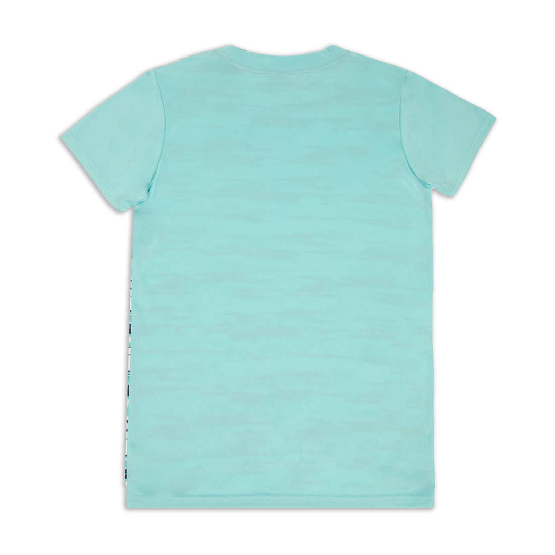 PERFORMANCE CAMO CREW NECK T-SHIRT TURQUOISE-TURQUOISE-7-8 YRS