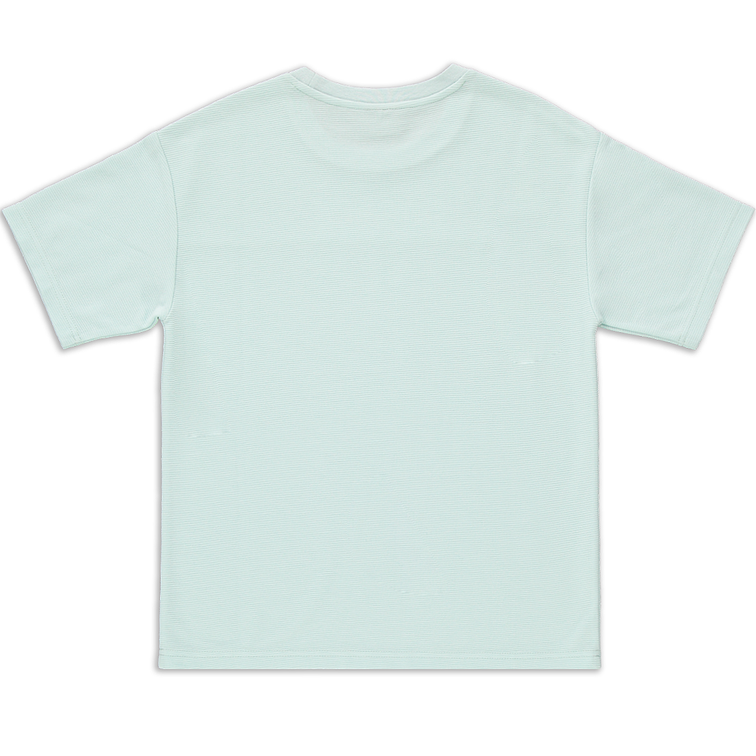 BOXY EMBROIDERED TEXTURED FASHION T-SHIRT BLUE-LIGHT BLUE-7-8 YRS