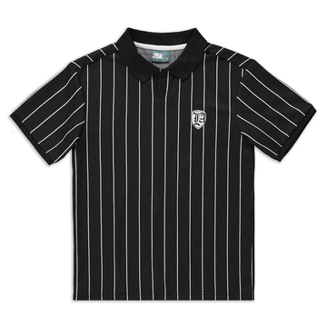 Johnny collar jacquard stripe golfer black-BLACK-7-8 YRS