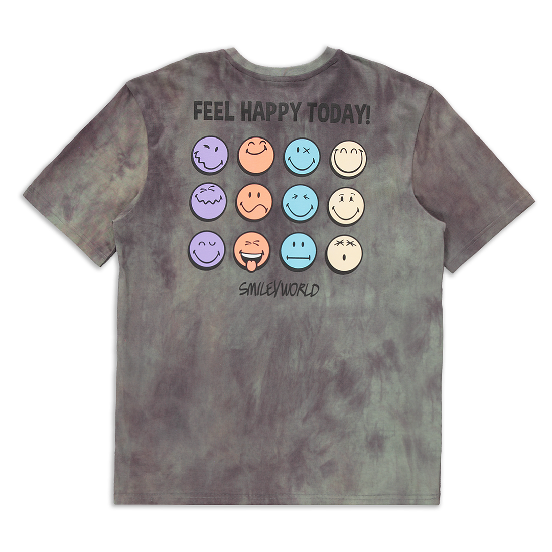 SMILEY SPECTRA DYE T-SHIRT CHARCOAL-CHARCOAL-7-8 YRS