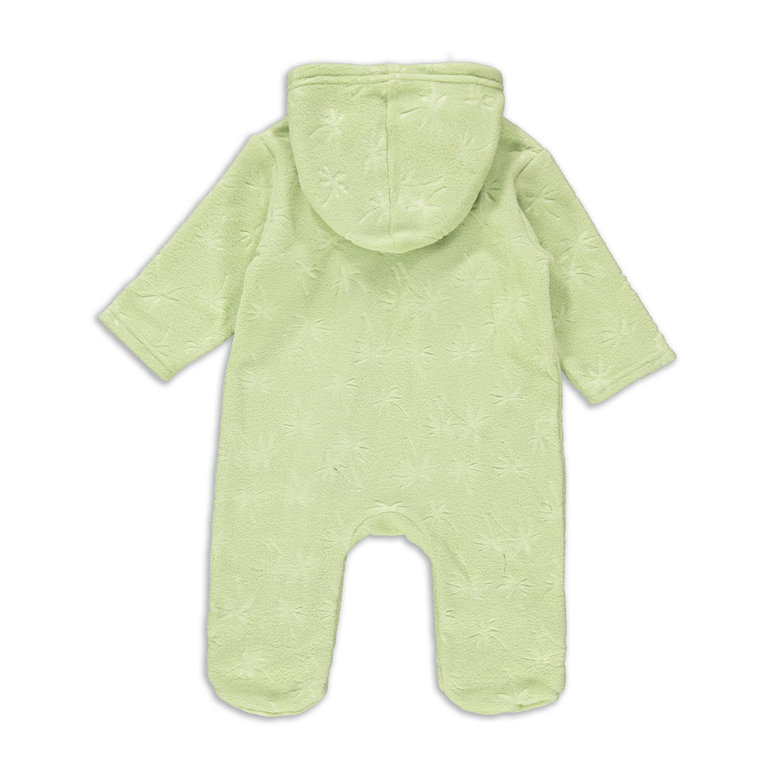 GIRAFFE EMBOSSED HOODED MF BG WITH ZIP UNI CALEDON-LIGHT GREEN-0-3 MTHS