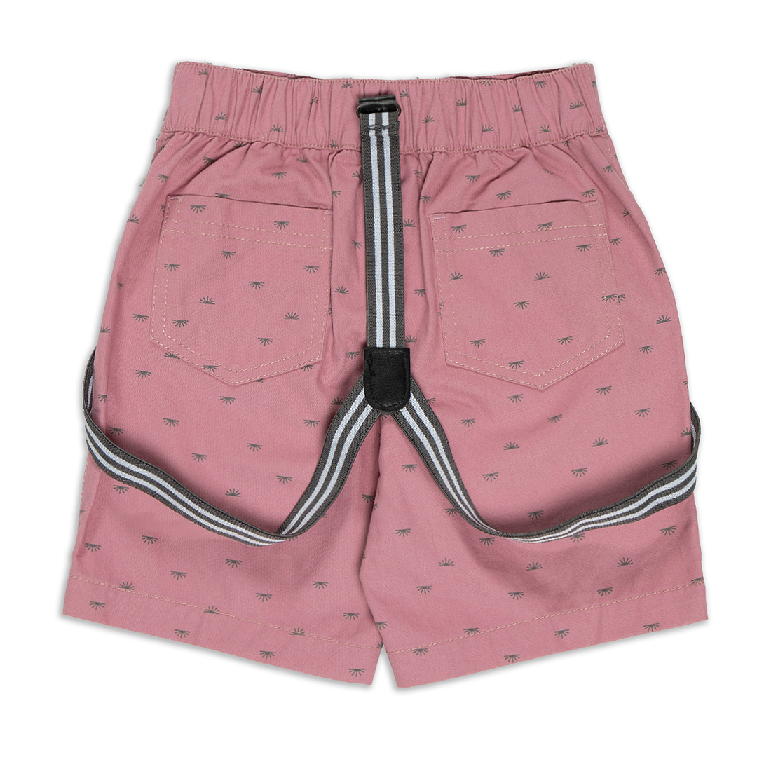 BRACES STYLED CHINO SHORTS AOP SUN  PINK-DUSTY PINK-2-3 YRS