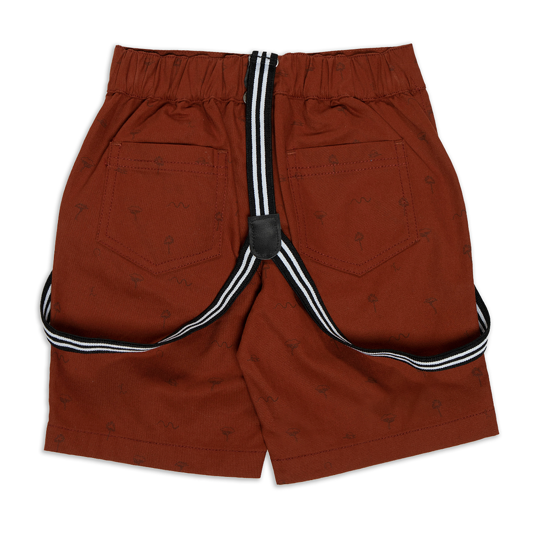 Braces styled chino shorts rust-RUST-2-3 YRS