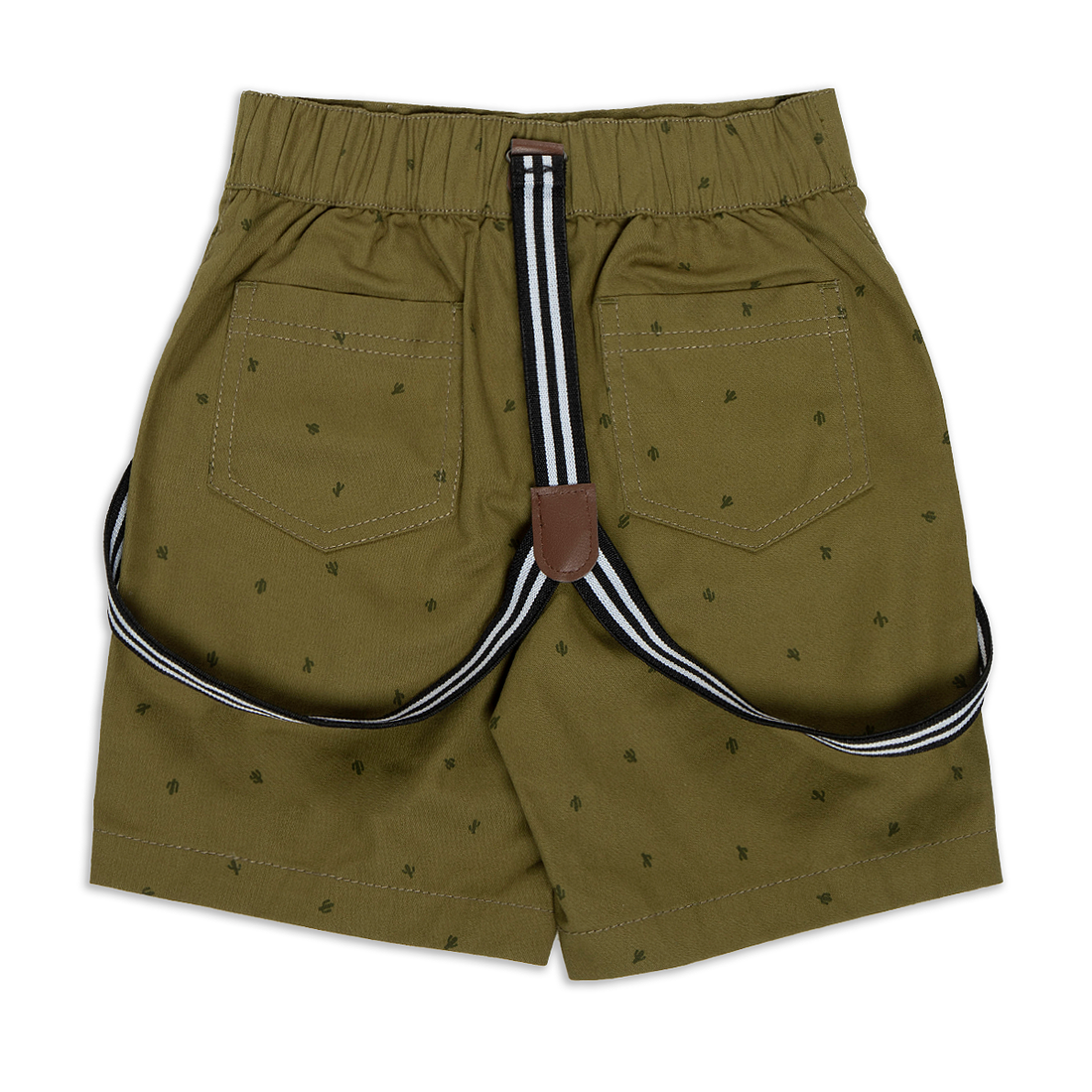 Braces styled chino shorts aop cactus fatigue-FATIGUE-2-3 YRS