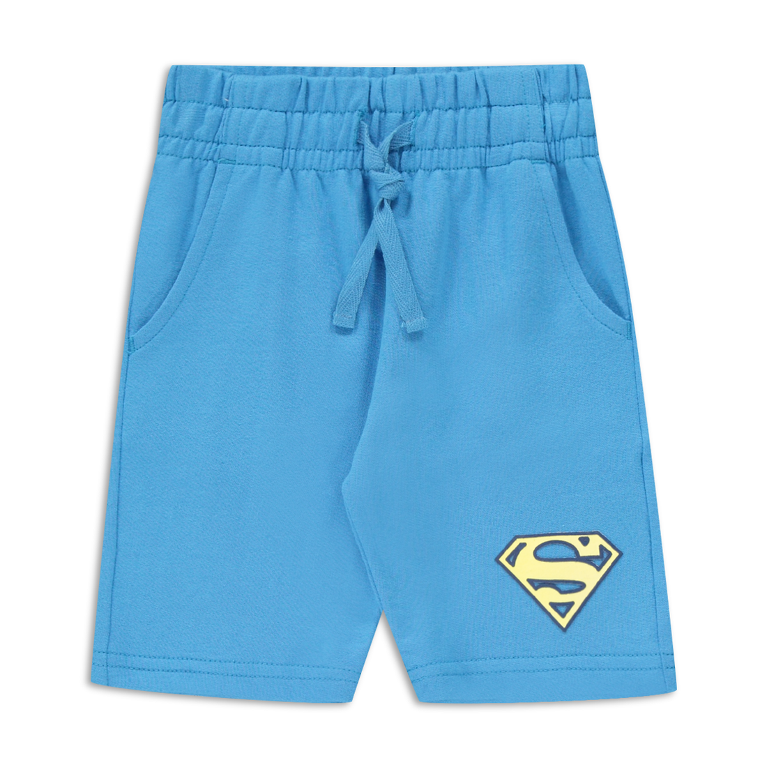 Superman 2 pack knit shorts lemon and turquoise-LEMON-2-3 YRS