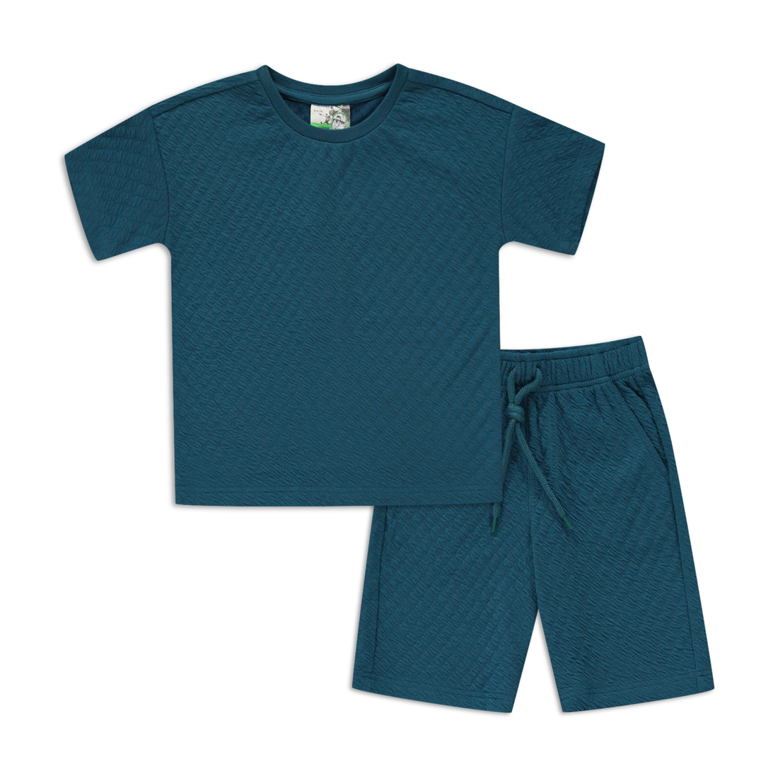 Bubble knit sets teal-TEAL-2-3 YRS