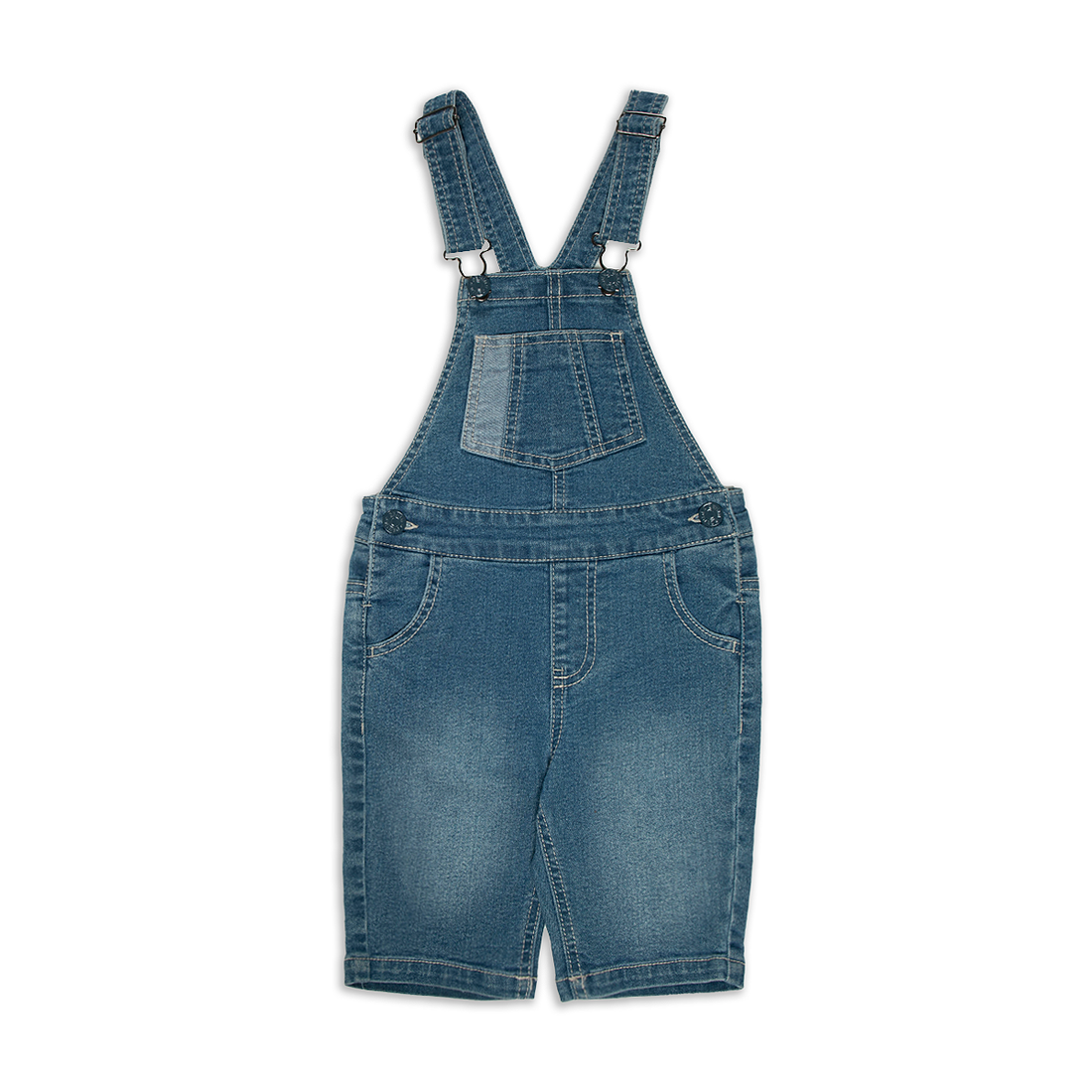 Dungaree mid blue-MID BLUE-3-4 YRS