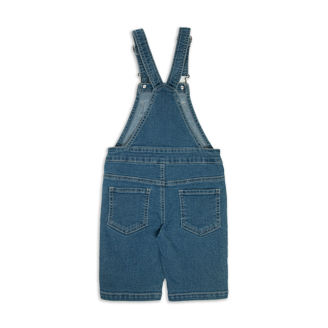 Dungaree mid blue-MID BLUE-3-4 YRS