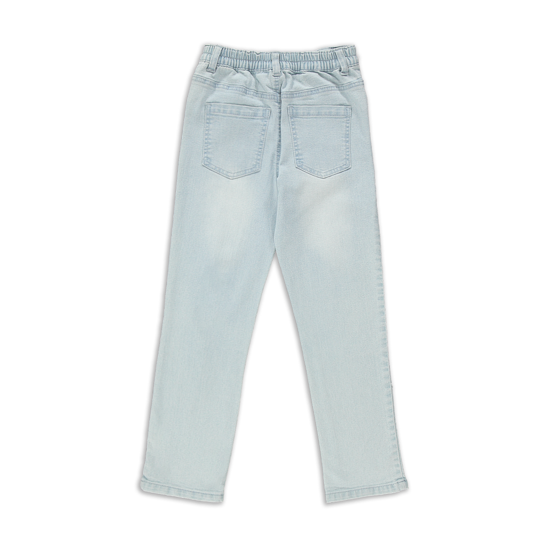 NEW STRAIGHT LEG DENIM WITH GRAFFITI PRINT LT BLUE-LIGHT BLUE-2-3 YRS