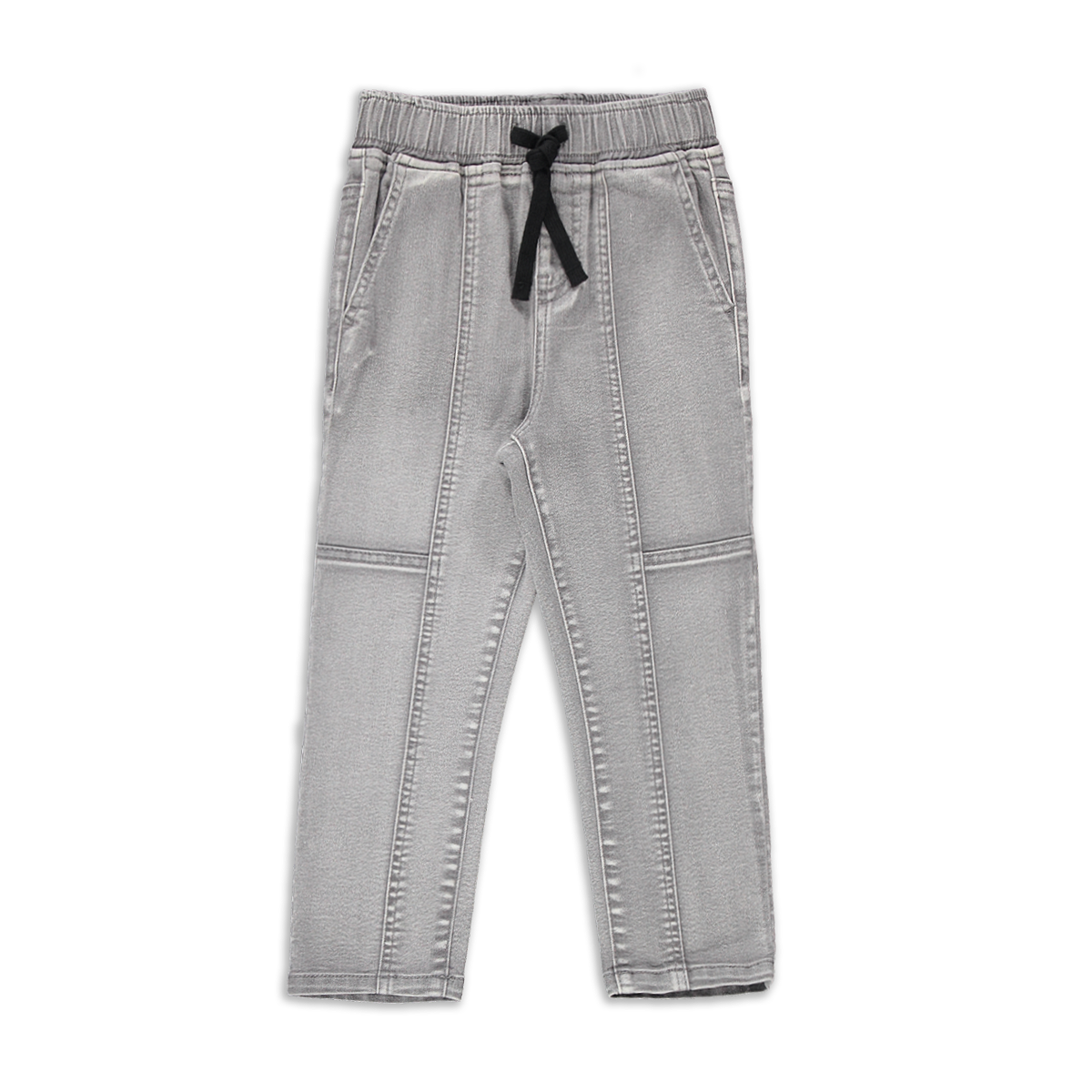 Baggy leg styled denim mid grey-MID GREY-2-3 YRS