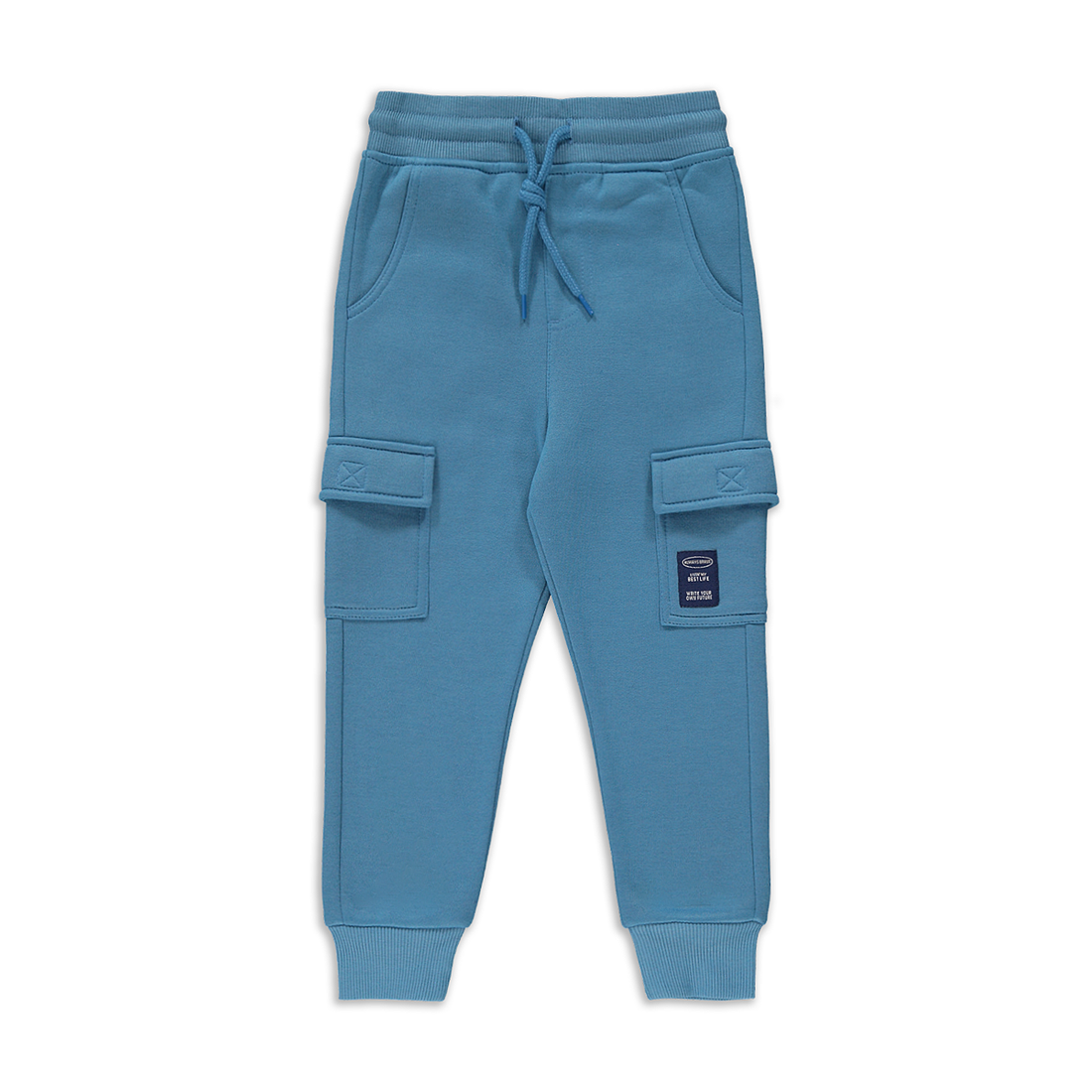 Cargo style trackpants dark blue-DARK BLUE-3-4 YRS