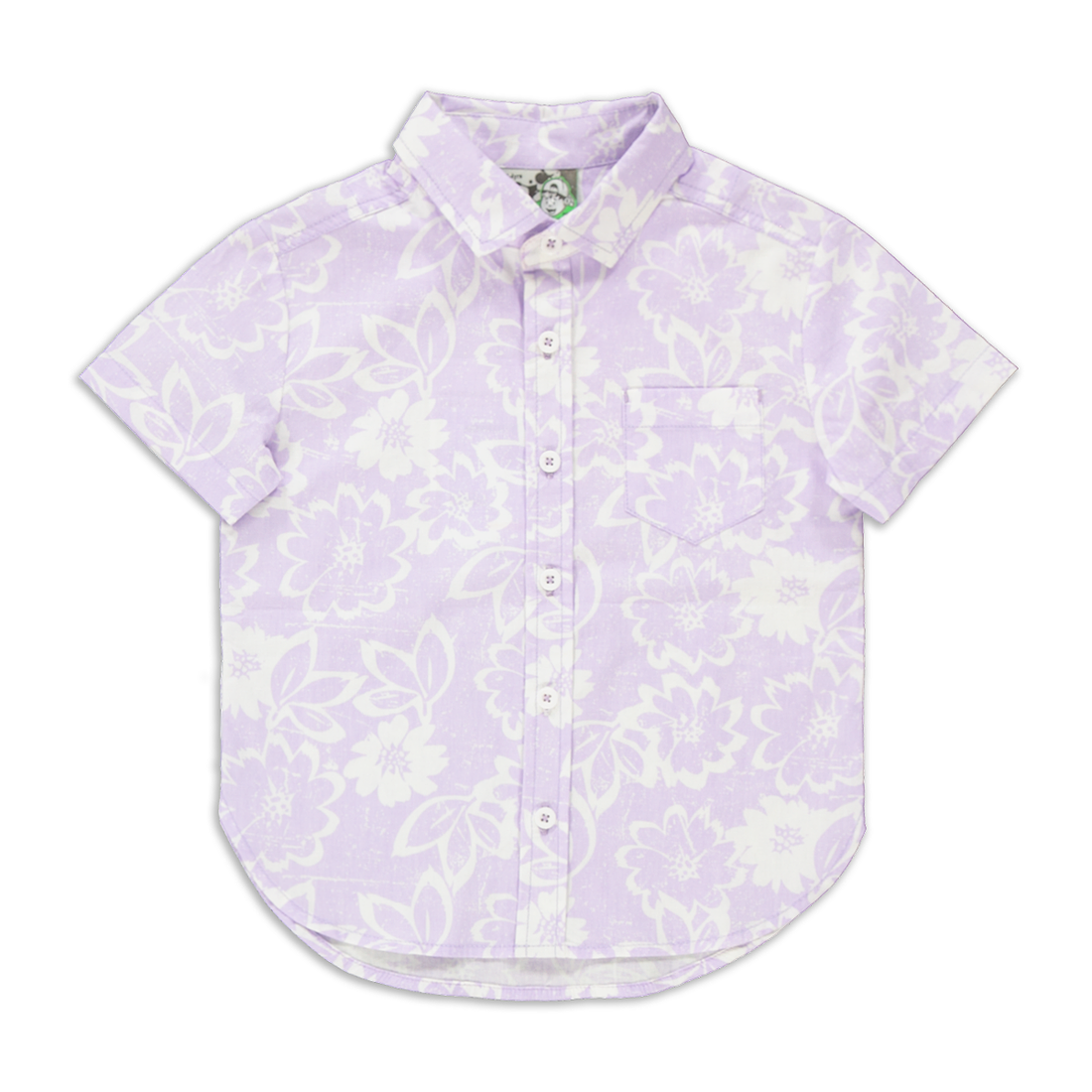 Floral print poplin shirt lilac-LILAC-2-3 YRS