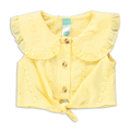 ANGLAISE TIE FRONT SHIRT PALE BANANA-YELLOW-12-18 MTHS