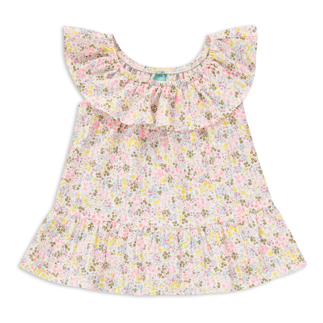 MINI FLORAL SEERSUCKER BARDOT WOVEN SET MULTI-ASSORTED-3-6 MTHS