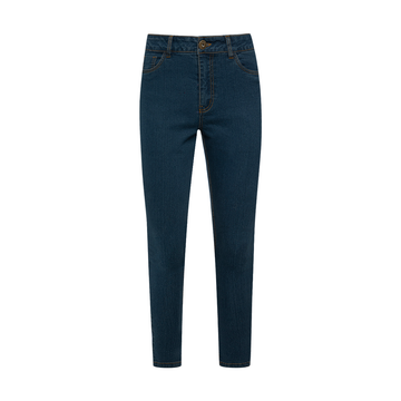 Basic skinny jeans high rise mid wash-MID BLUE-38