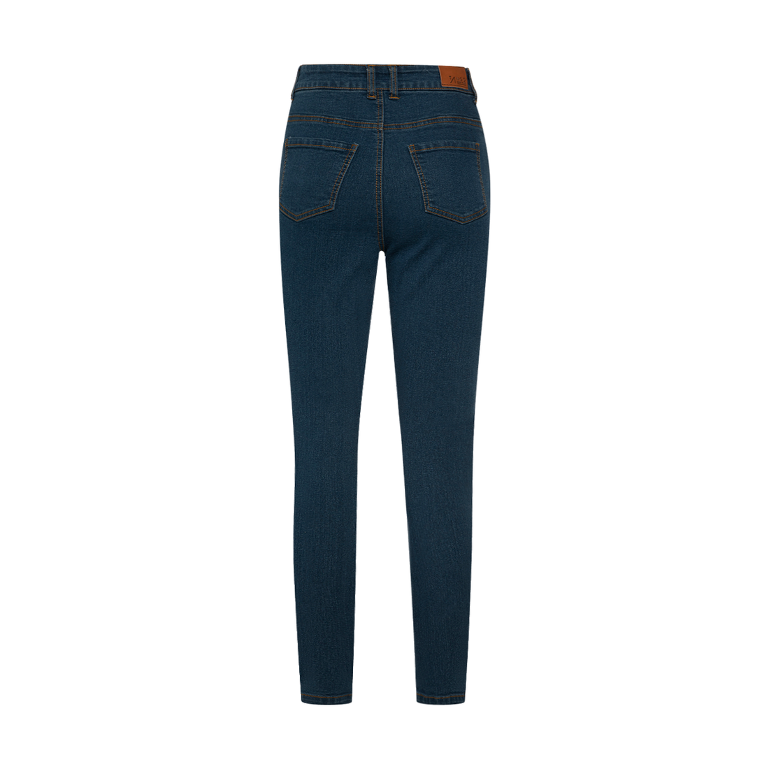 Basic skinny jeans high rise mid wash-MID BLUE-38