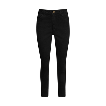 Basic skinny jeans high rise black-BLACK-38