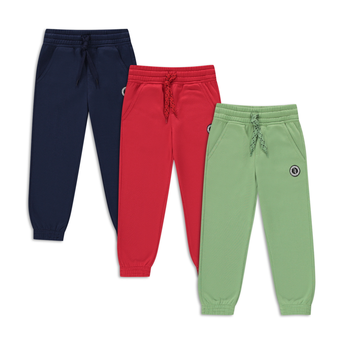 3 Pack trackpants navy jade and bright red-MULTI-3-4 YRS