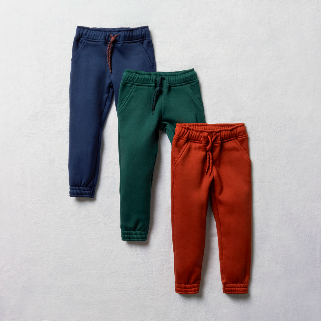 3 Pack trackpants navy rust and green-MULTI-3-4 YRS