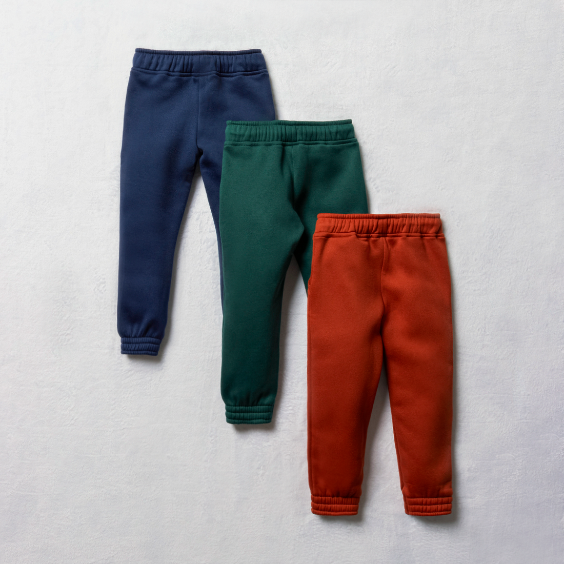 3 Pack trackpants navy rust and green-MULTI-3-4 YRS