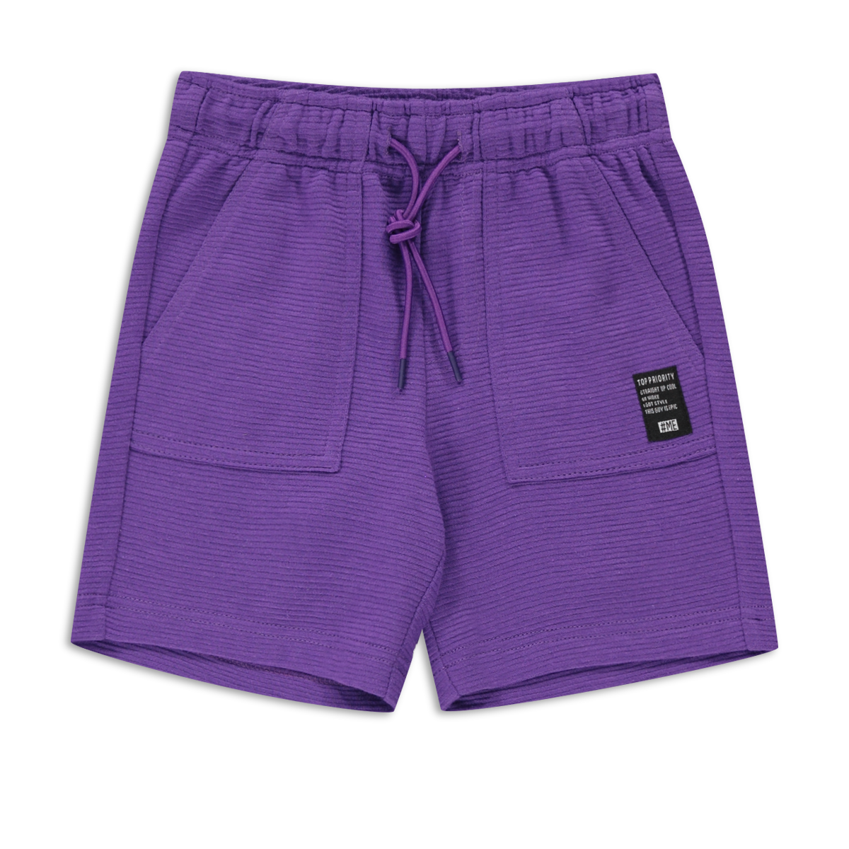 Ottoman plain knit shorts grape-GRAPE-2-3 YRS