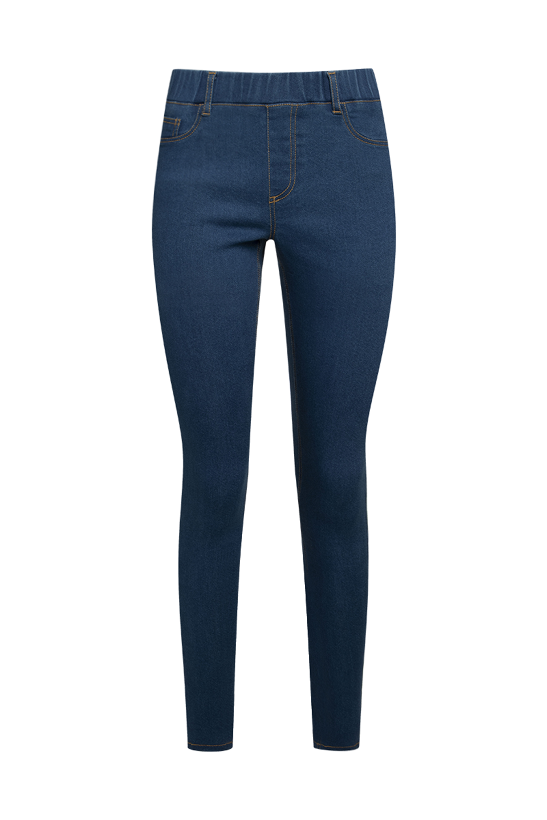 Pull on jegging mid wash-MID BLUE-38