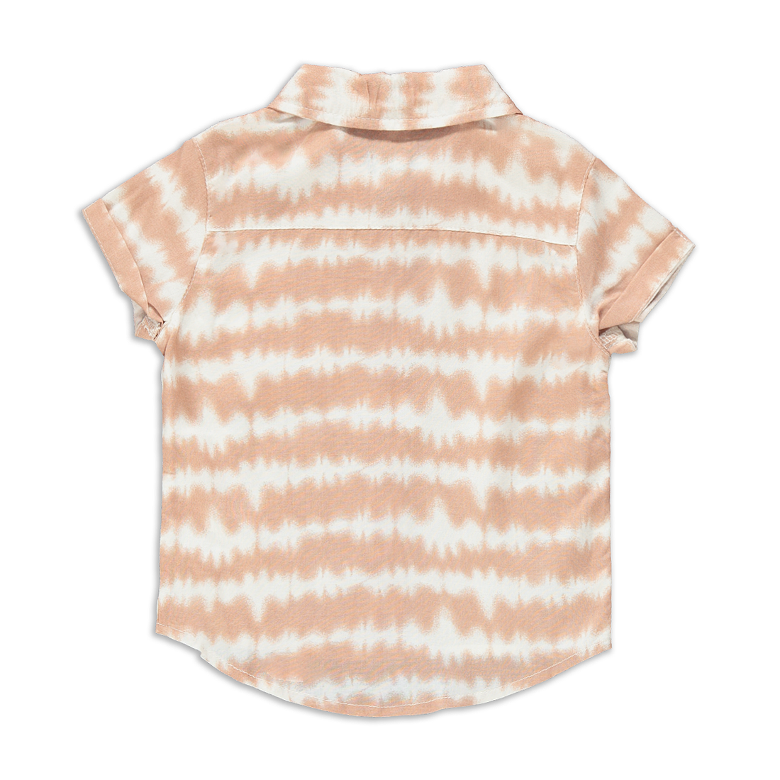 Short sleeve tie dye viscose shirt nougat-MOCHA-12-18 MTHS