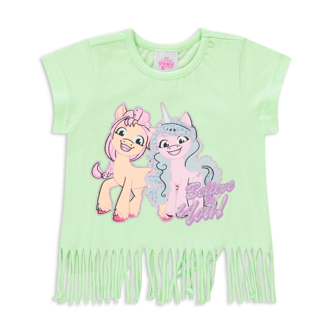 2 Pack My Little Pony t-shirts lilac green-LIME-6-12 MTHS