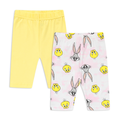 2 Pack Bugs and Tweety leggings pink yellow-YELLOW-6-12 MTHS