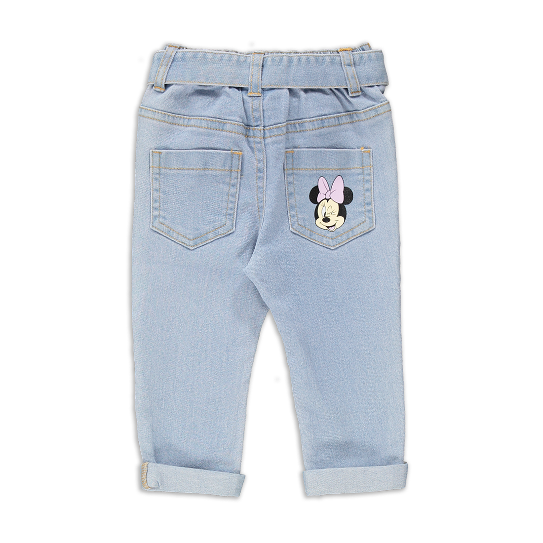 Minnie jean with denim belt lt denim-LIGHT BLUE-6-12 MTHS