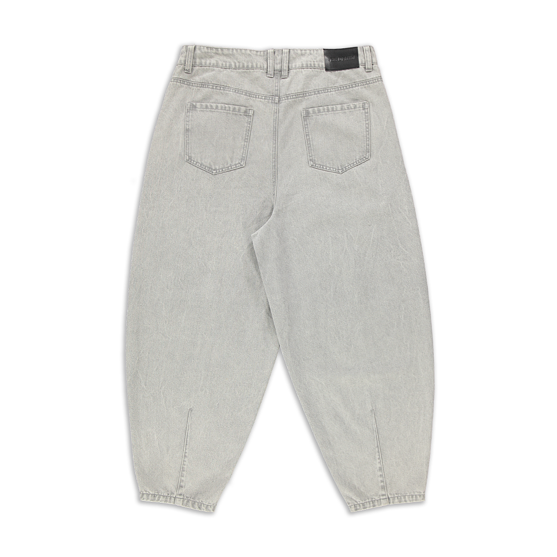 Balloon trouser styled denim light grey-LIGHT GREY-9-10 YRS