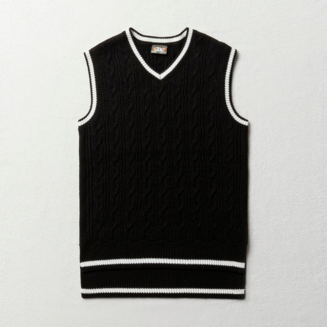 Oversize v neck sleeveless jersey black-BLACK-9-10 YRS