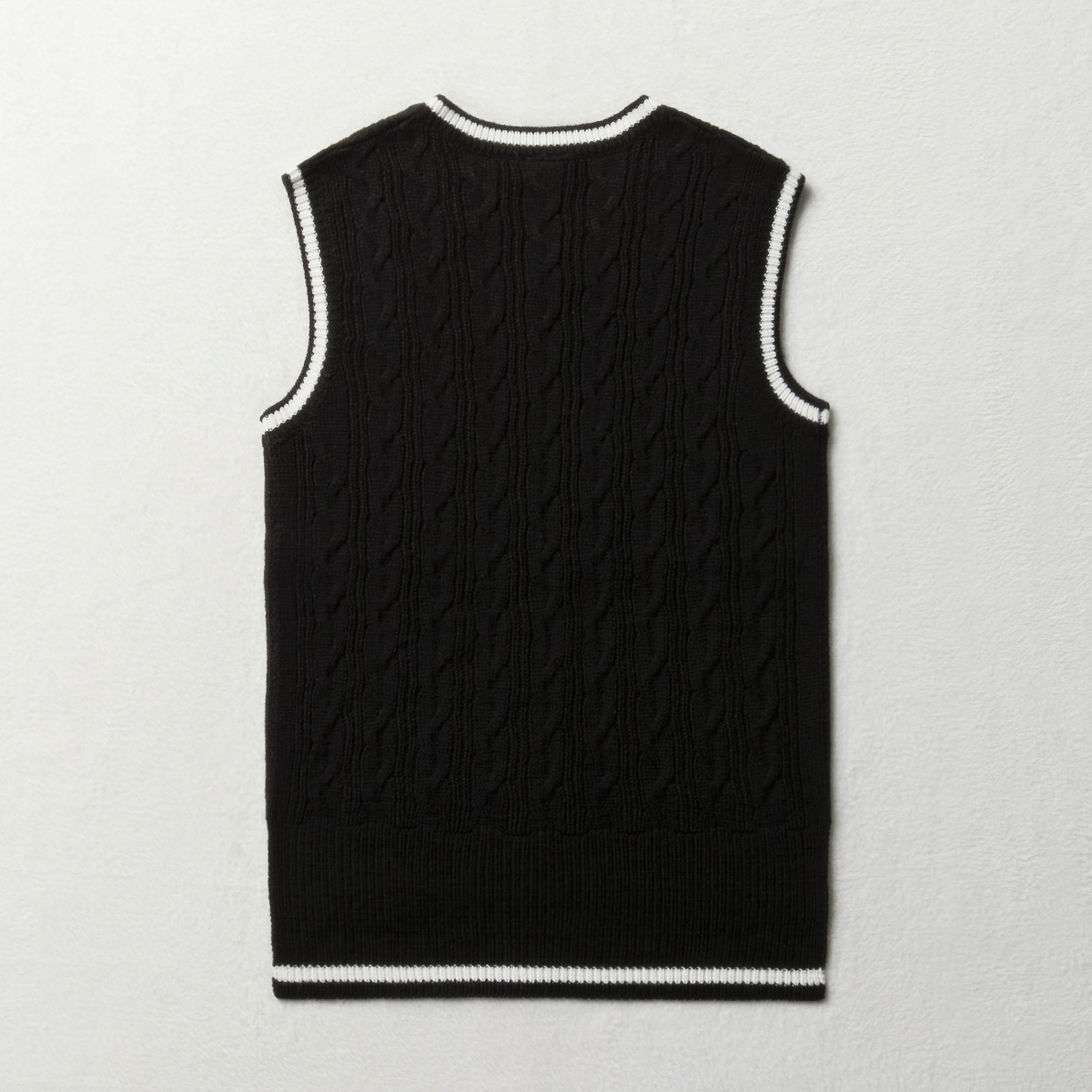 Oversize v neck sleeveless jersey black-BLACK-9-10 YRS (2)