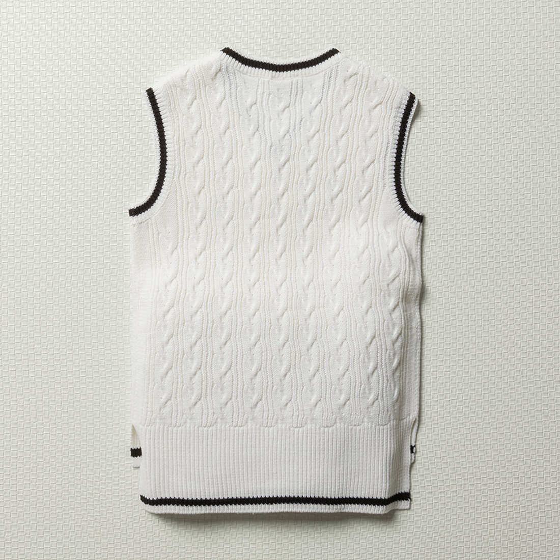 Oversize v neck sleeveless jersey white-WHITE-9-10 YRS