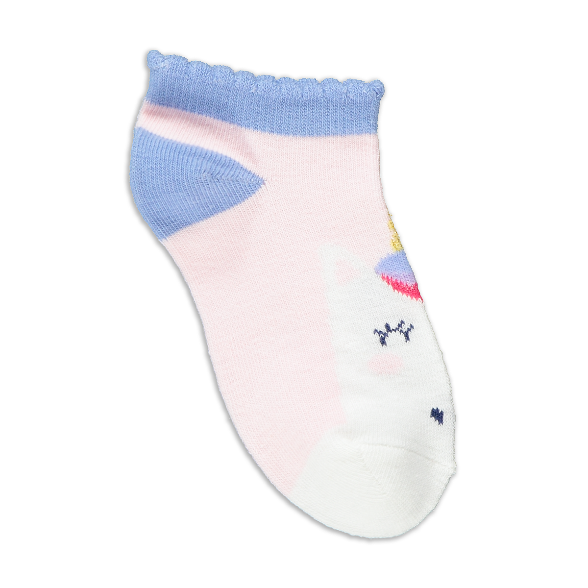 PG 3pk lowleg rainbow uni socks-MID BLUE-9-12 (3)