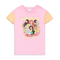 Disney Princesses colour block t-shirt dress pink-LIGHT PINK-5-6 YRS