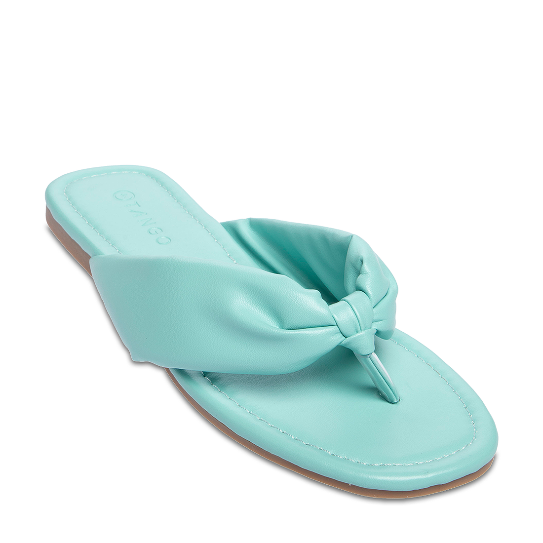 Puffy thong bleached aqua-AQUA-5