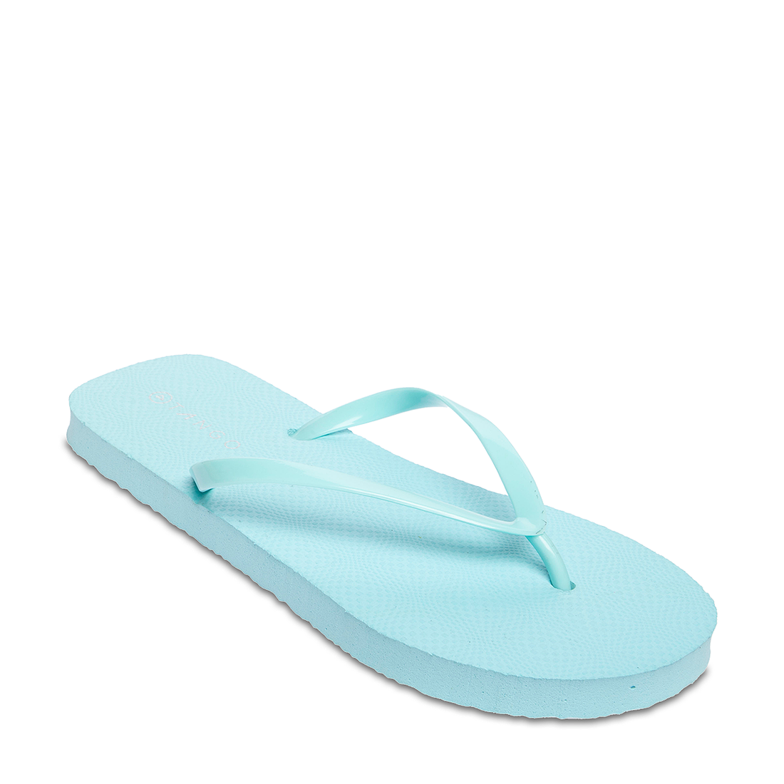 Plain flip flop aqua-AQUA-5