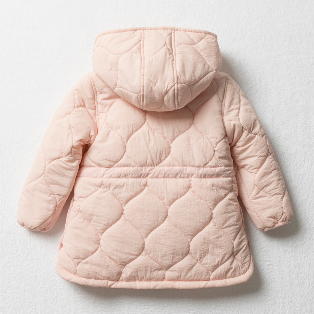 HOODED QUILTED PUFFER PARKA PRISM PINK-DUSTY PINK-4-5 YRS