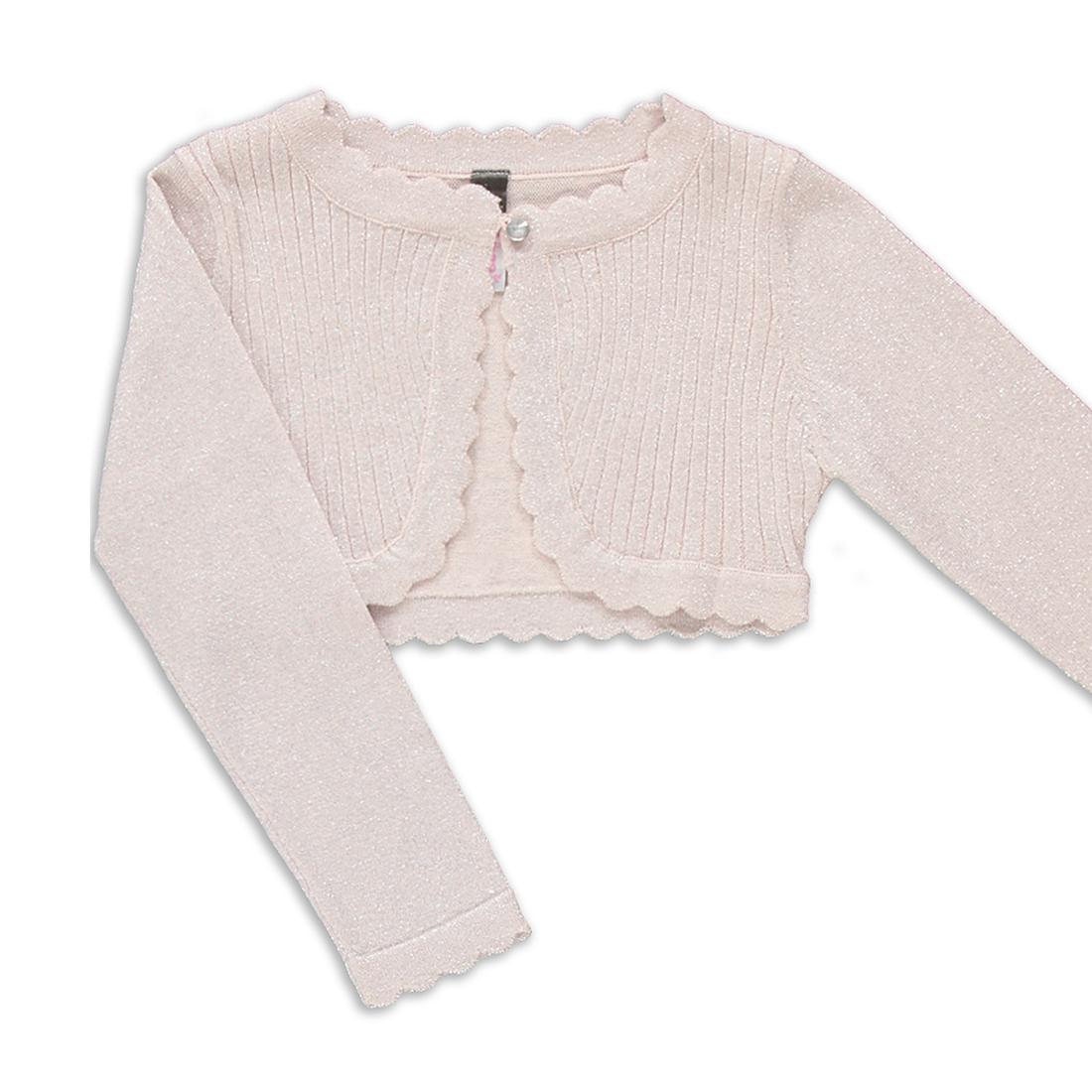 Lurex Bolero Cardigan Dusty Pink-DUSTY PINK-2-3 YRS