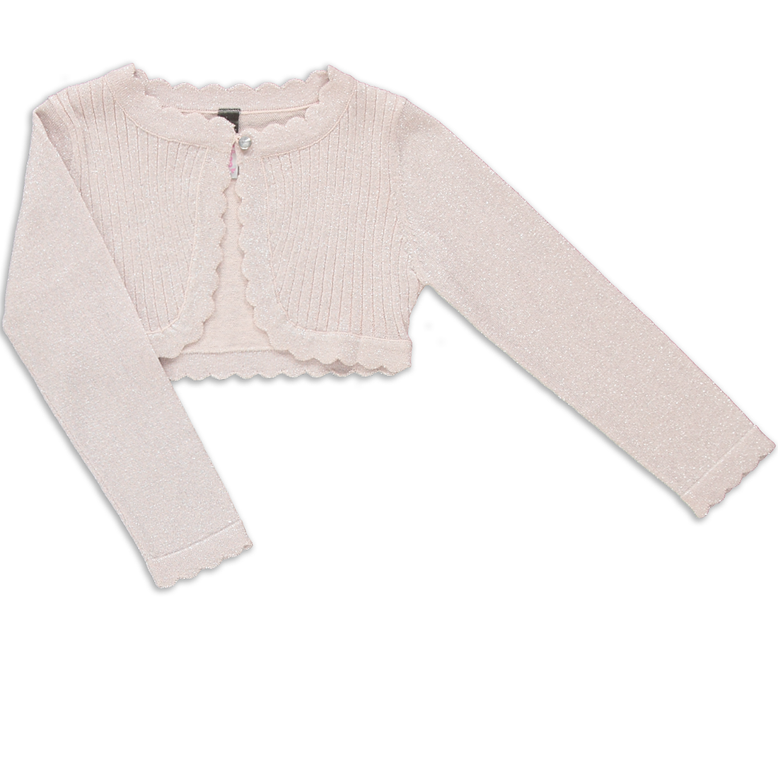 Lurex Bolero Cardigan Dusty Pink-DUSTY PINK-2-3 YRS