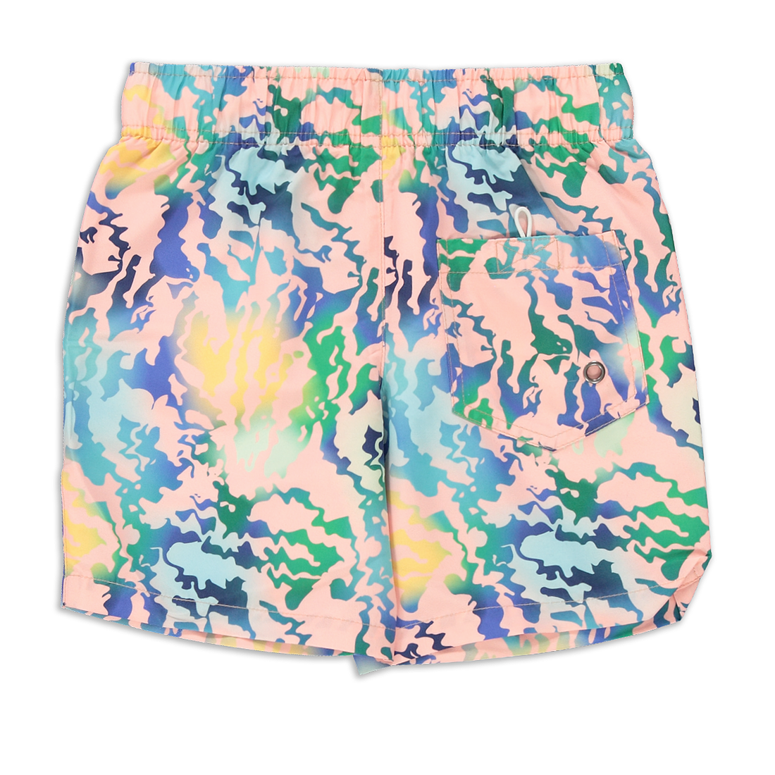 Animal print swim short-LIGHT PINK-7-8 YRS