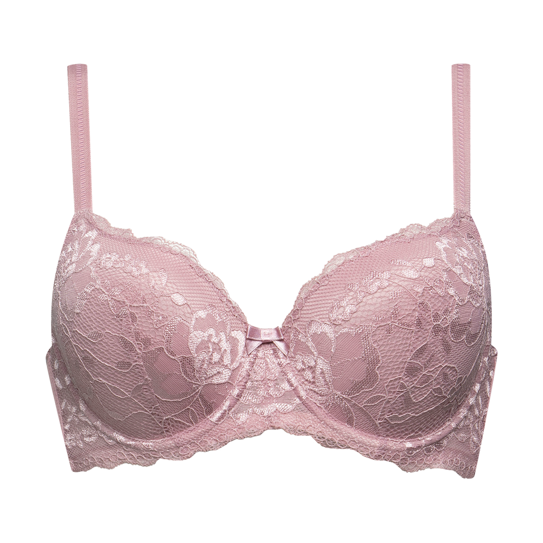 2 PACK SML BALCONETTE LACE MAUVE NAVY-MAUVE-36 B