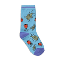 PB 3PK SOCKS PRINT BUGS S22-BRIGHT BLUE-6-8 1/2 (2)